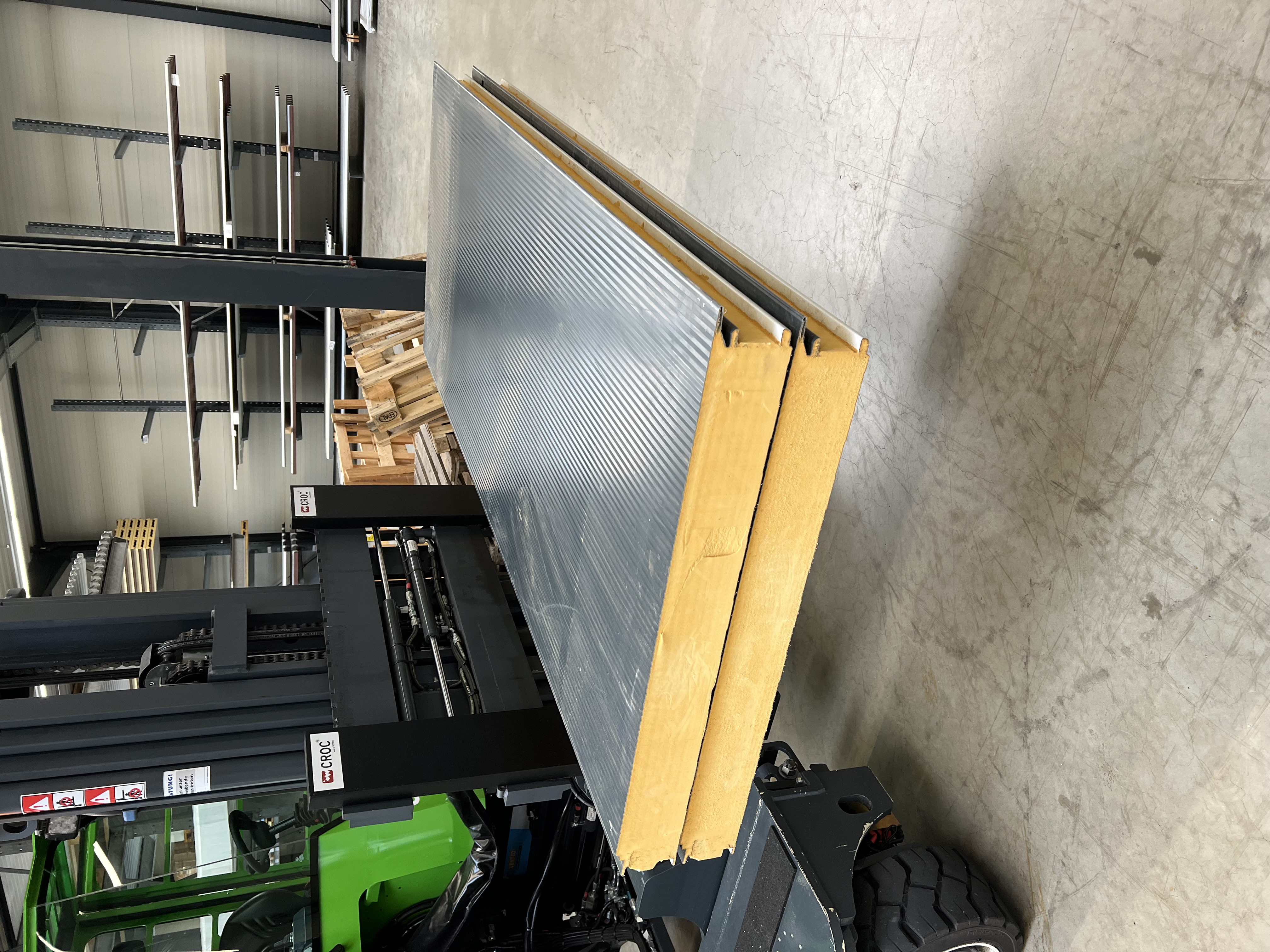 Wand-Sandwichpaneel 120 mm Kernstärke, RAL-Farbton 7016 (Anthrazitgrau) - Bild 2