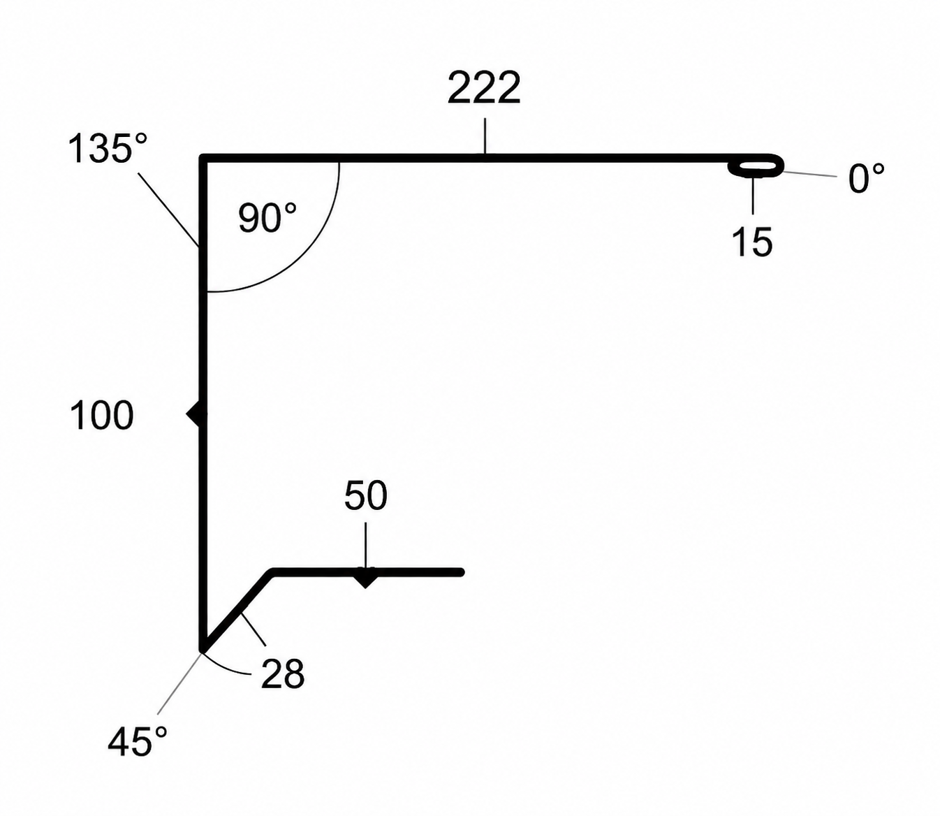Pultabschluss für Sandwich-Dachpaneel Ondatherm 1001 & Isocop (40 mm Kernstärke)
