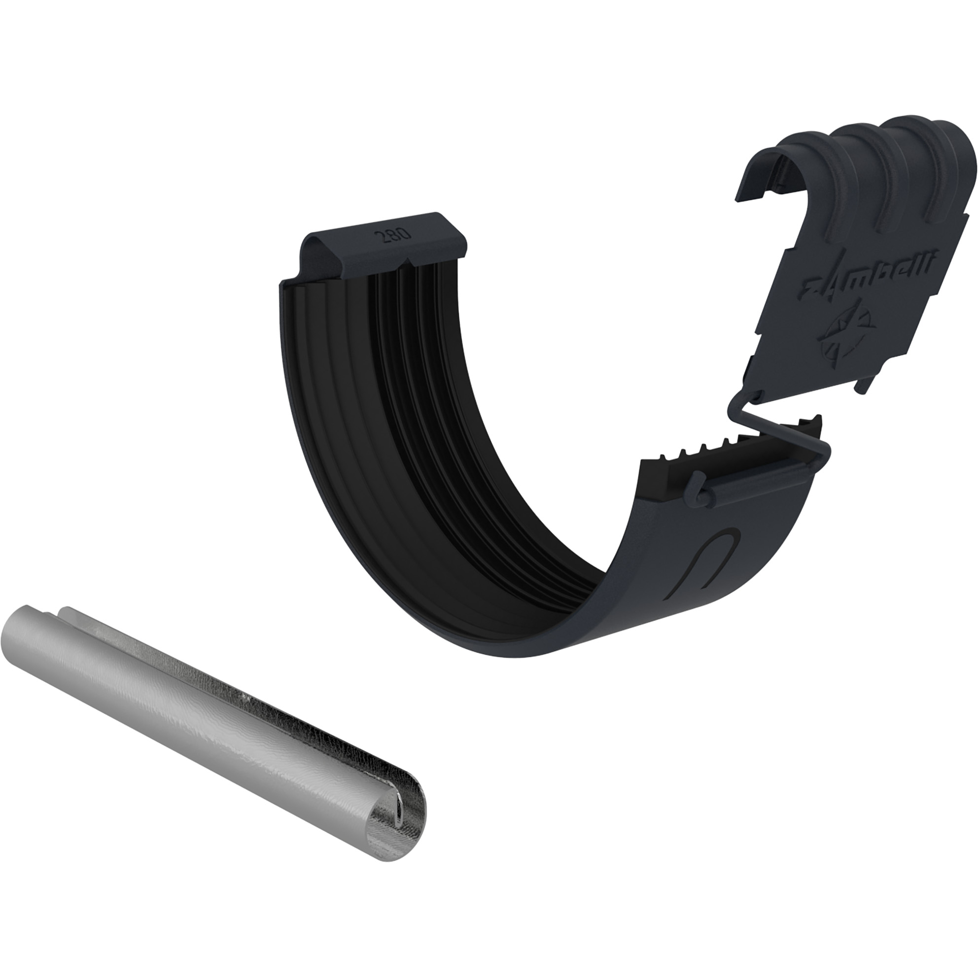 Rinnen- und Wilstverbinder RAL 7016 Nenngröße 280mm