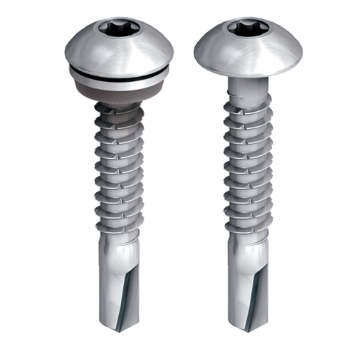 Bohrschraube mit Flachrundkopf für Stahl-Unterkonstruktion Ejot JT3-FR-2-5,5