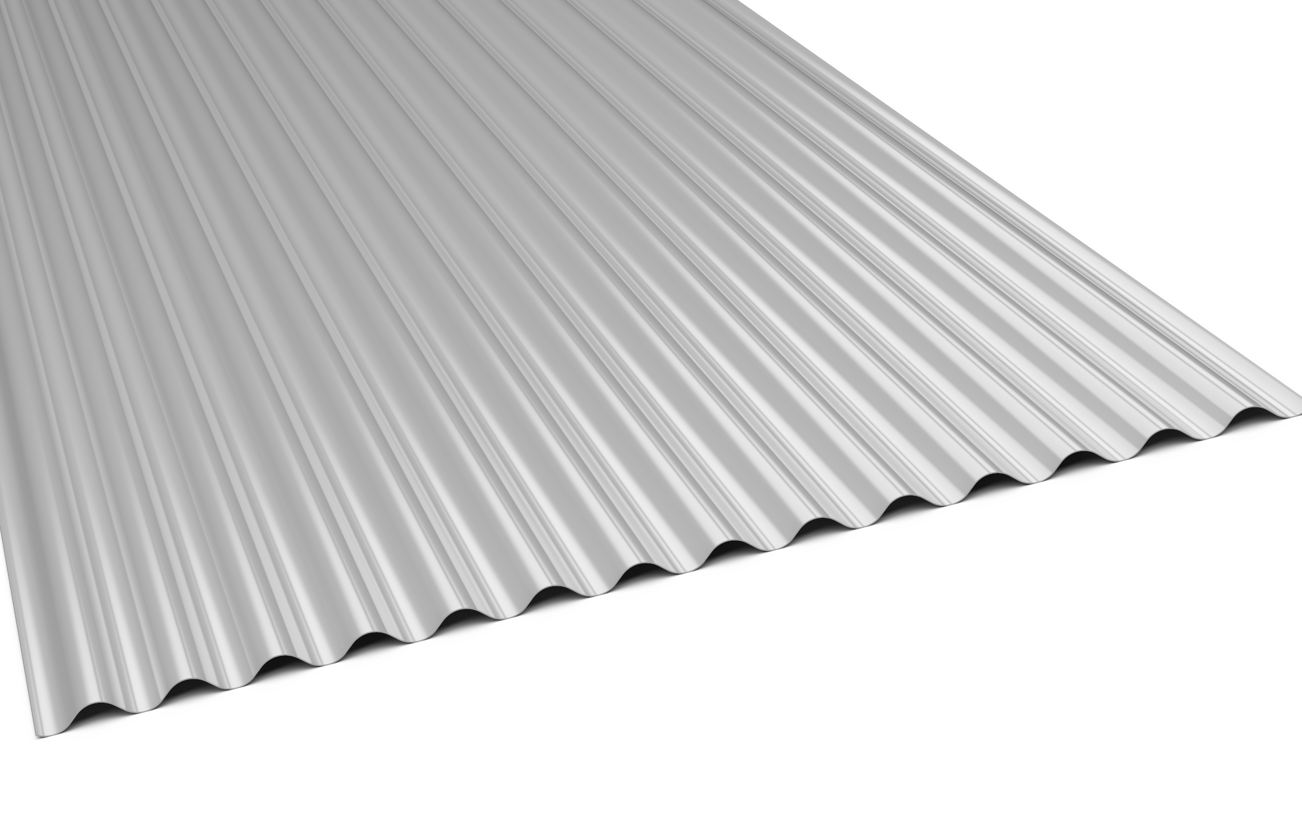 Aluminium-Wellprofil 18/76, RAL-Farbton 9006 (Weißaluminium) - Bild 2